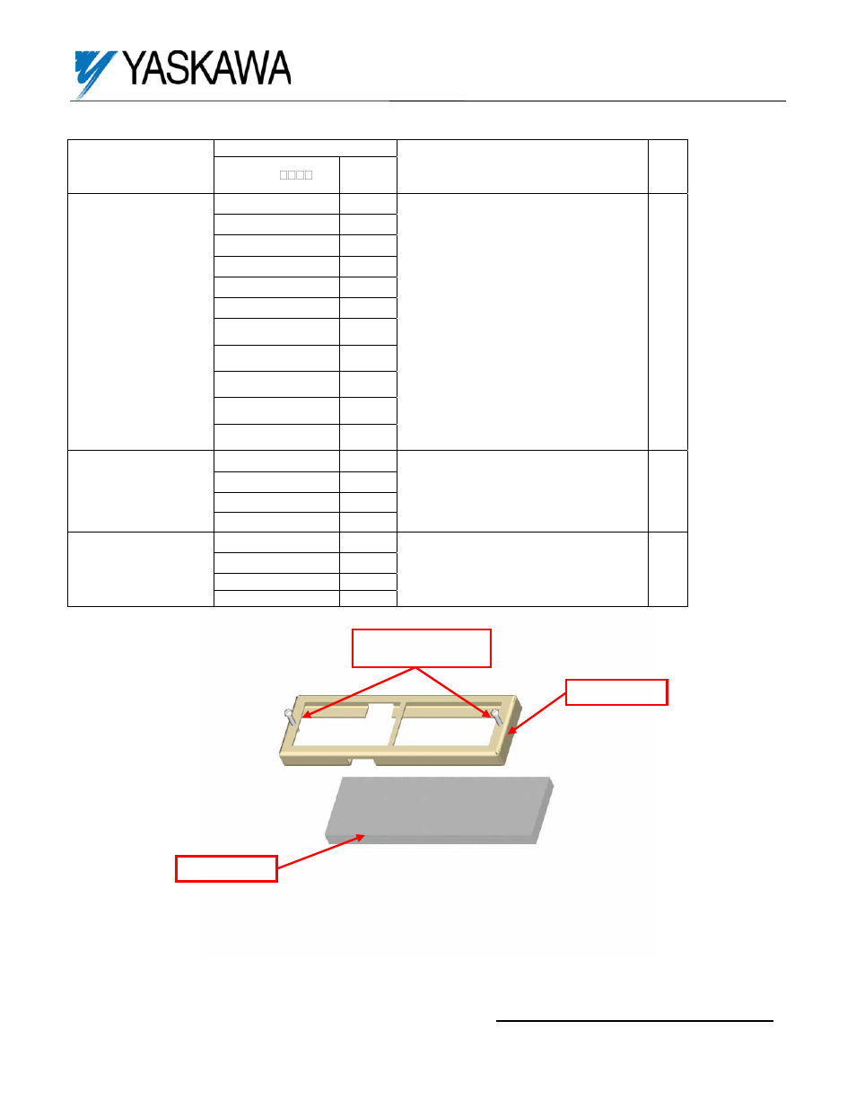 Heatsink filter kit part numbers, Parts included, Heatsink filter kit option for f7 configured drive | Yaskawa F7 Configured Drive User Manual | Page 2 / 7