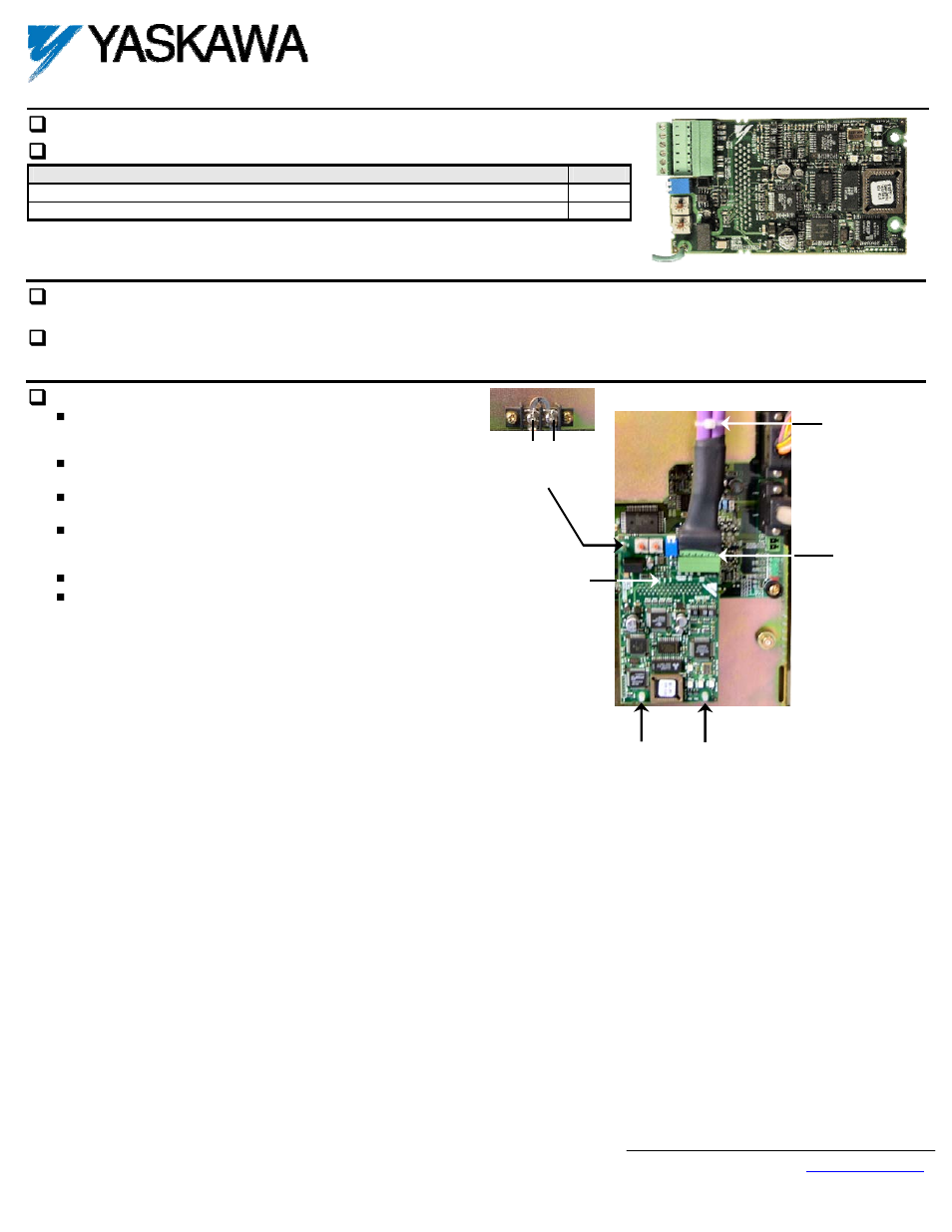 Yaskawa CM061 User Manual | 9 pages