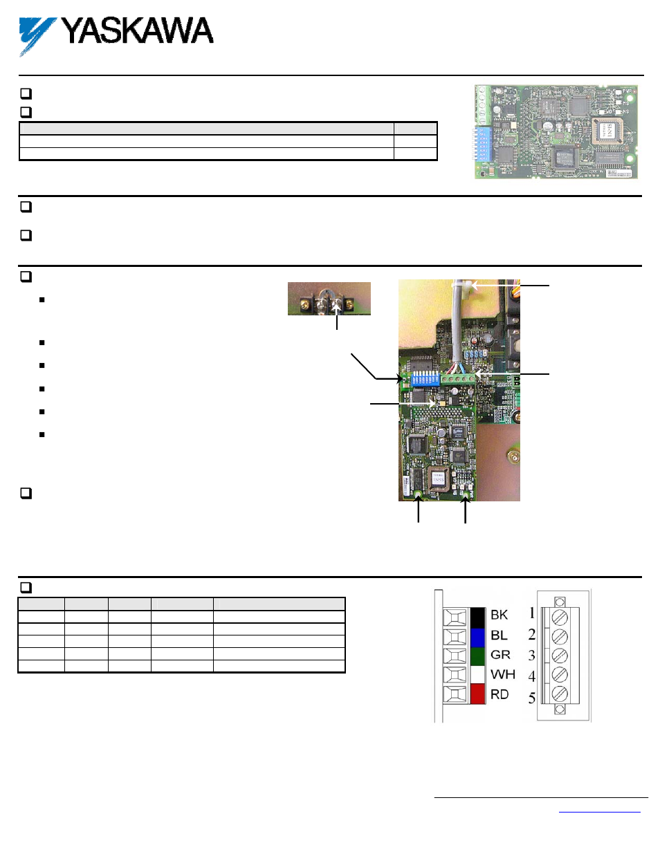 Yaskawa CM059 User Manual | 10 pages
