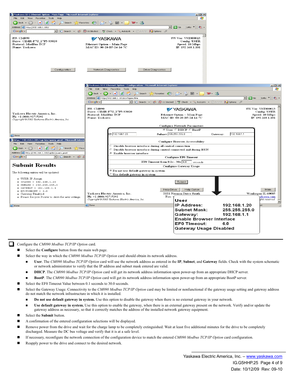 Yaskawa CM090 User Manual | Page 4 / 9