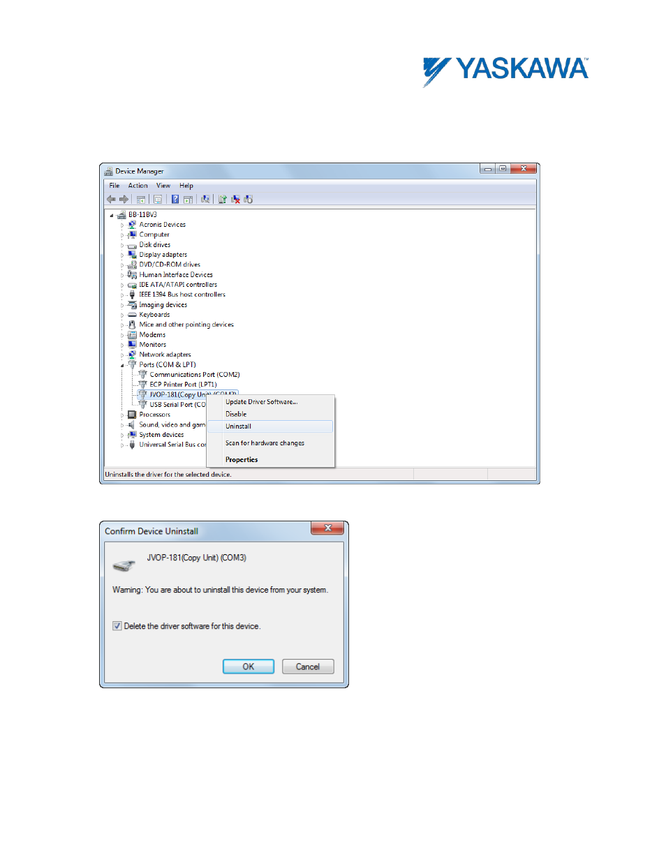 Yaskawa JVOP-181 USB Driver User Manual | Page 4 / 4