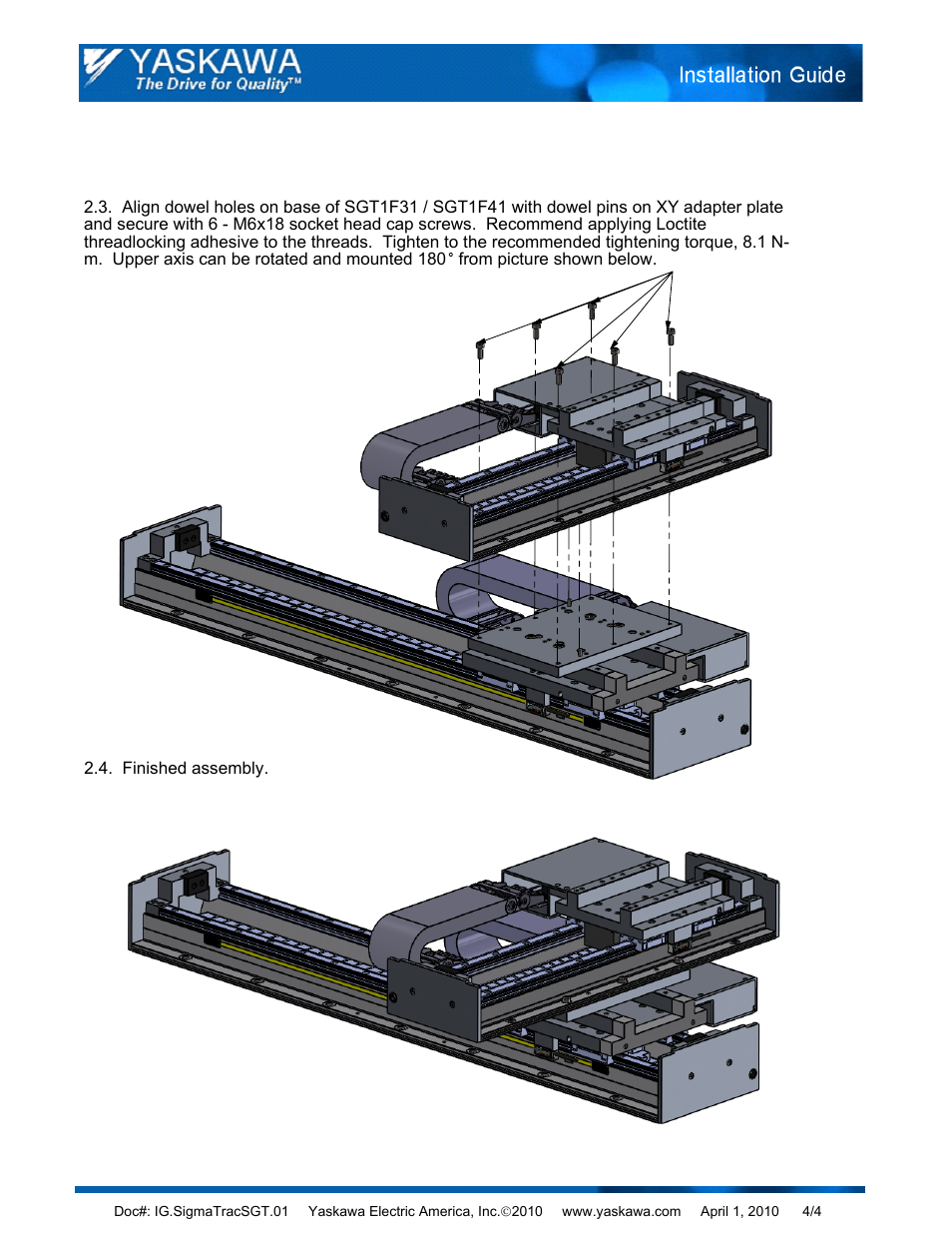 Sheet1(3)(2), Drawing view25, Drawing view26 | Yaskawa SigmaTrac XY Adapter Plate User Manual | Page 4 / 4