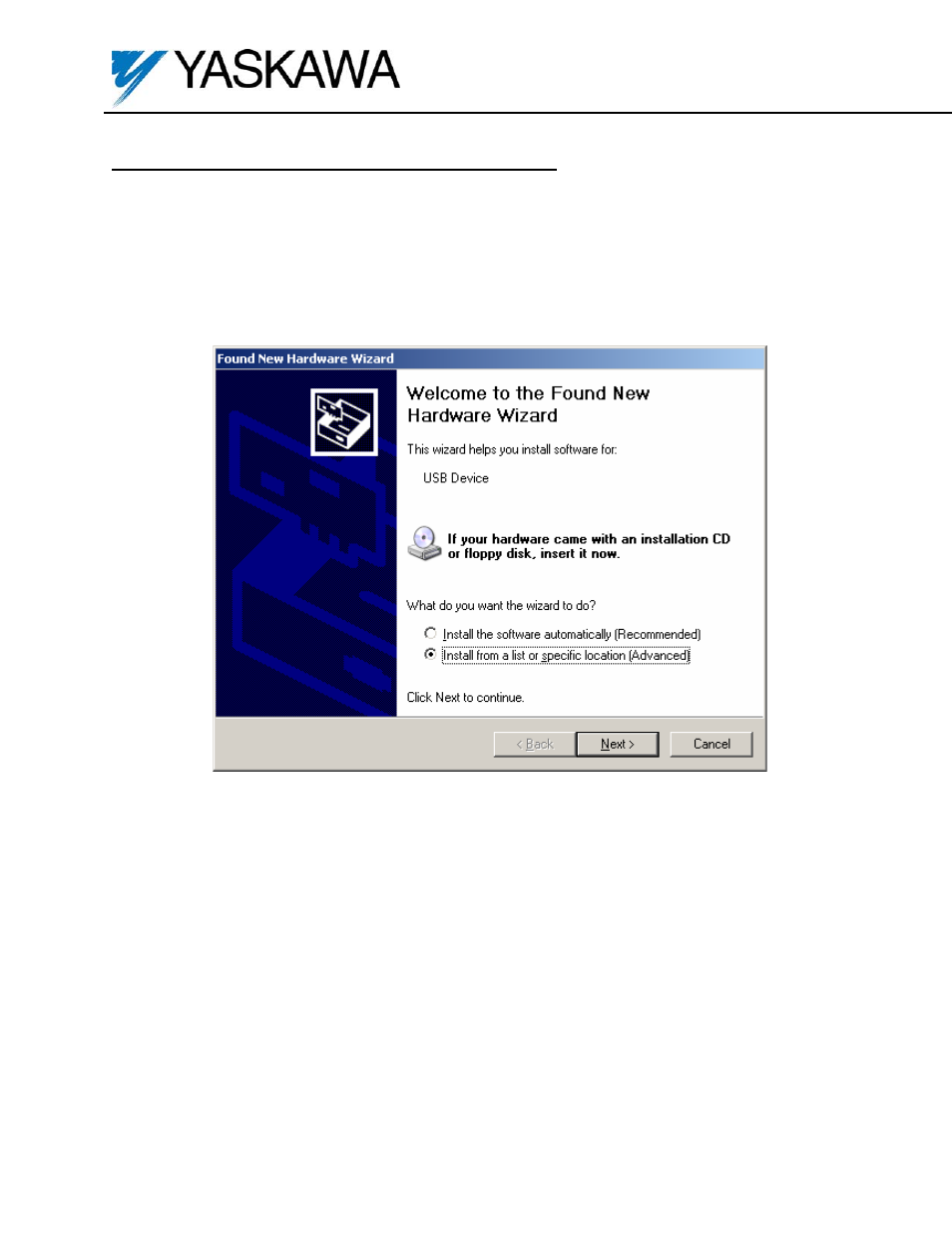 Yaskawa JVOP-181 USB Copy Unit User Manual | 2 pages