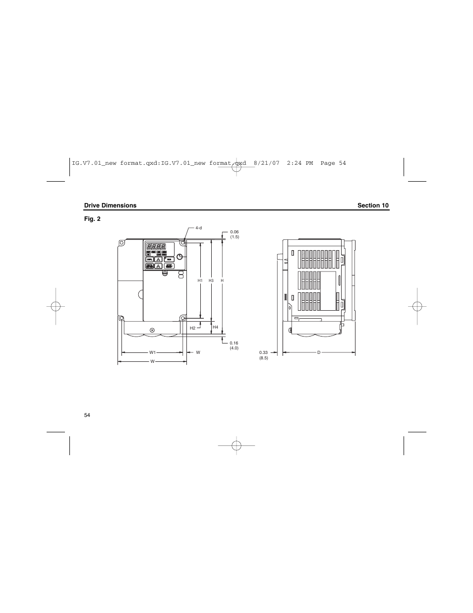 Yaskawa V74X Drives User Manual | Page 54 / 62