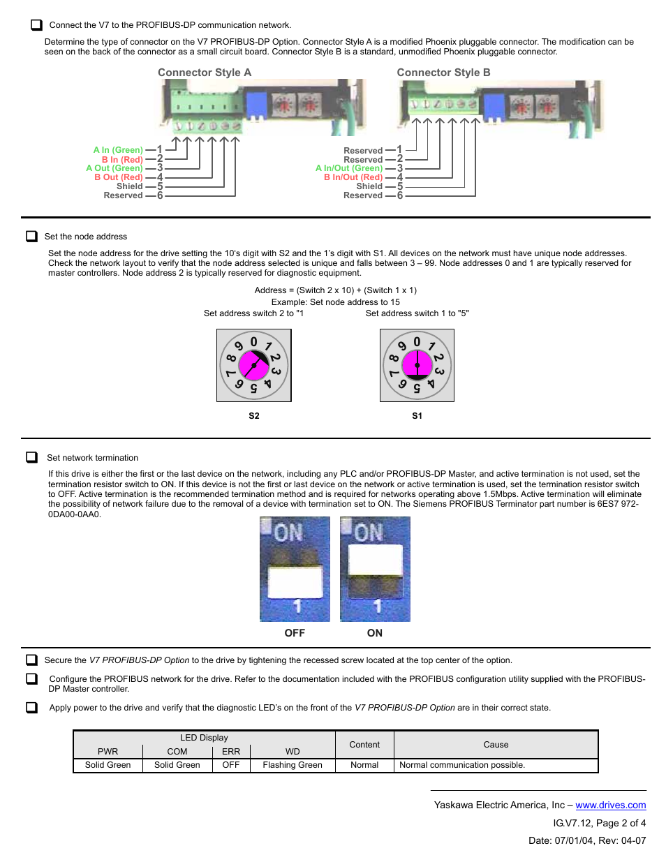 Yaskawa CM067 User Manual | Page 2 / 4