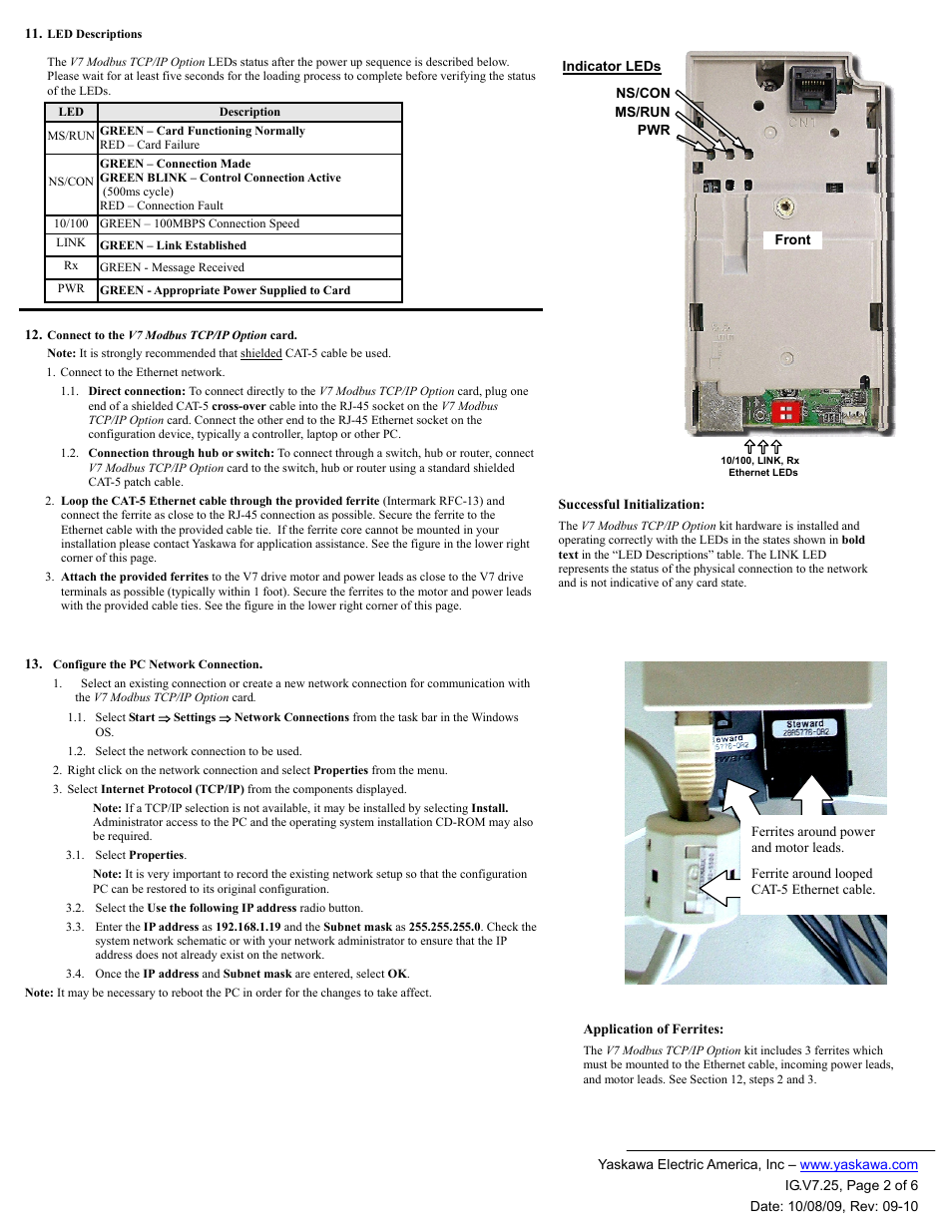 Yaskawa CM091 User Manual | Page 2 / 6