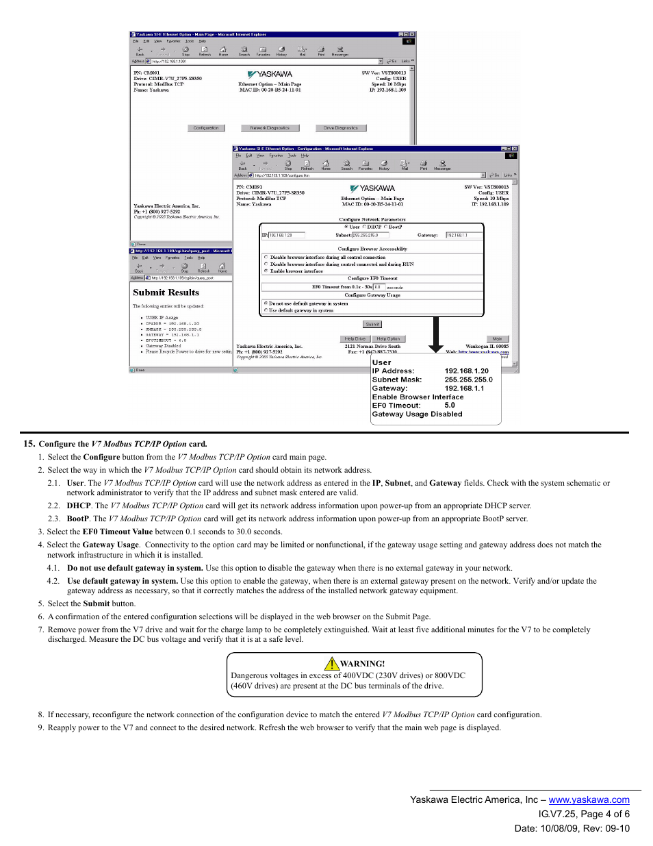 Yaskawa CM091 User Manual | Page 4 / 6