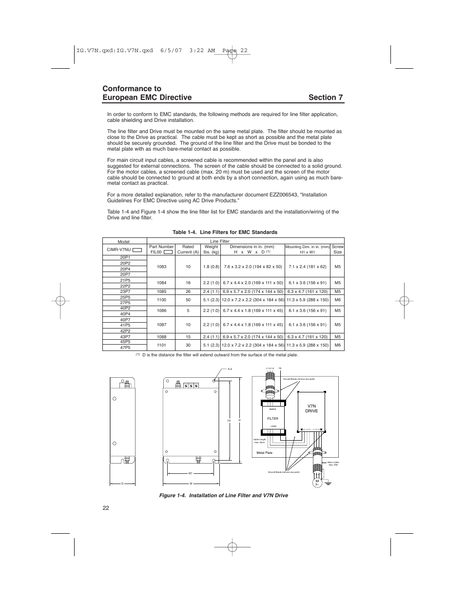 Yaskawa V7N Drive with DeviceNet User Manual | Page 22 / 36