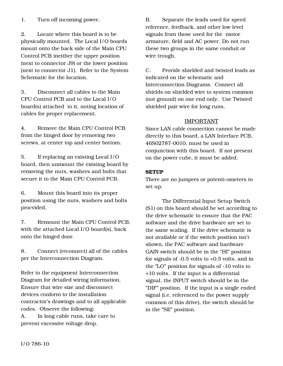 Yaskawa MicroTrac DSD Drives System Input User Manual | Page 6 / 6