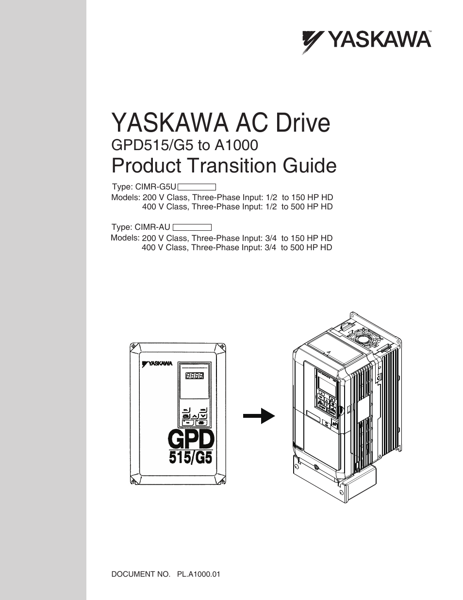 Yaskawa GPD515/G5 User Manual | 76 pages
