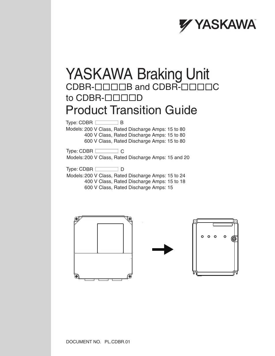 Yaskawa CDBR-xxxB User Manual | 18 pages