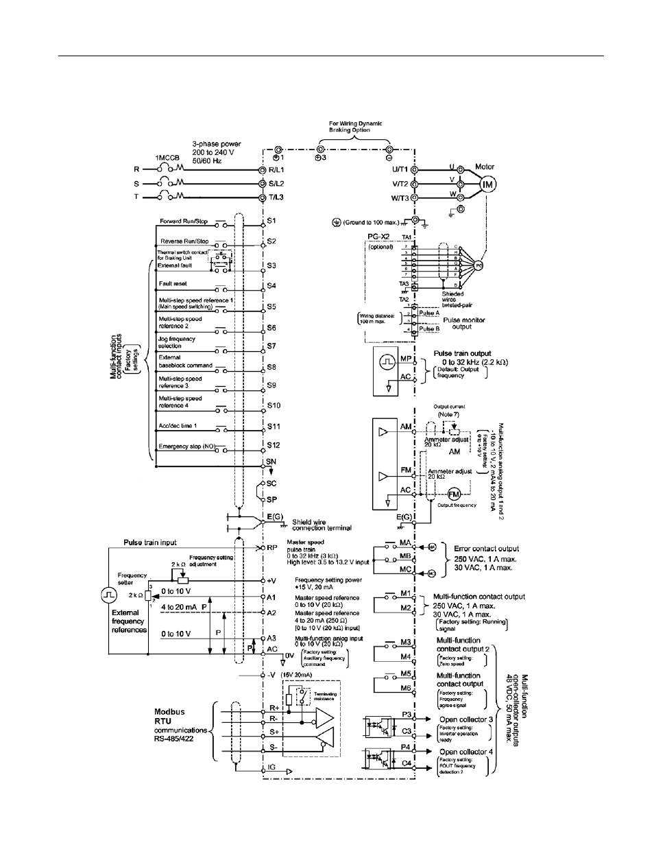 G7 terminal description | Yaskawa GPD 515/G5 to G7 User Manual | Page 11 / 38