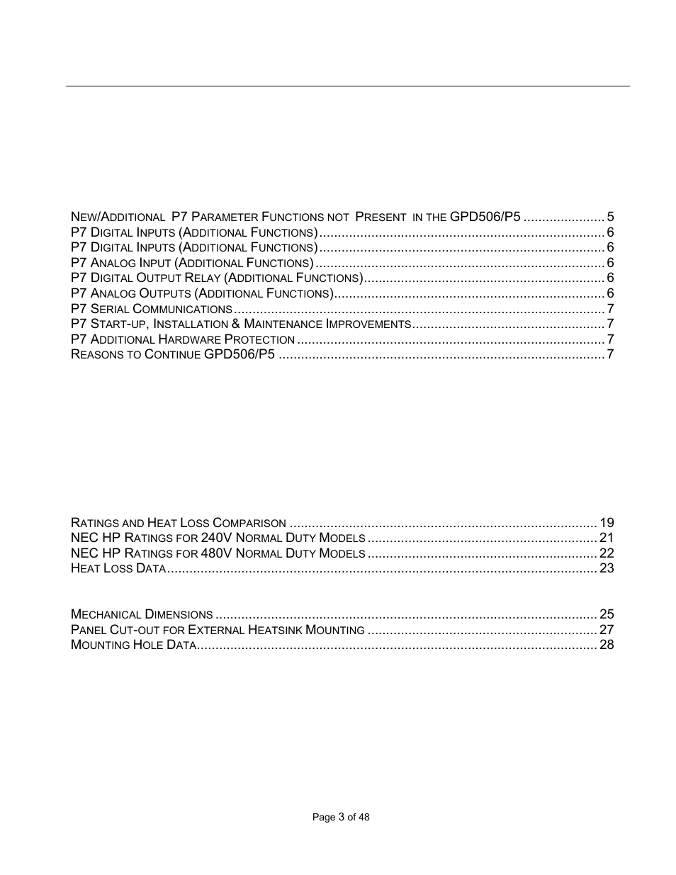 Yaskawa GPD506/P5 to P7 User Manual | Page 3 / 48