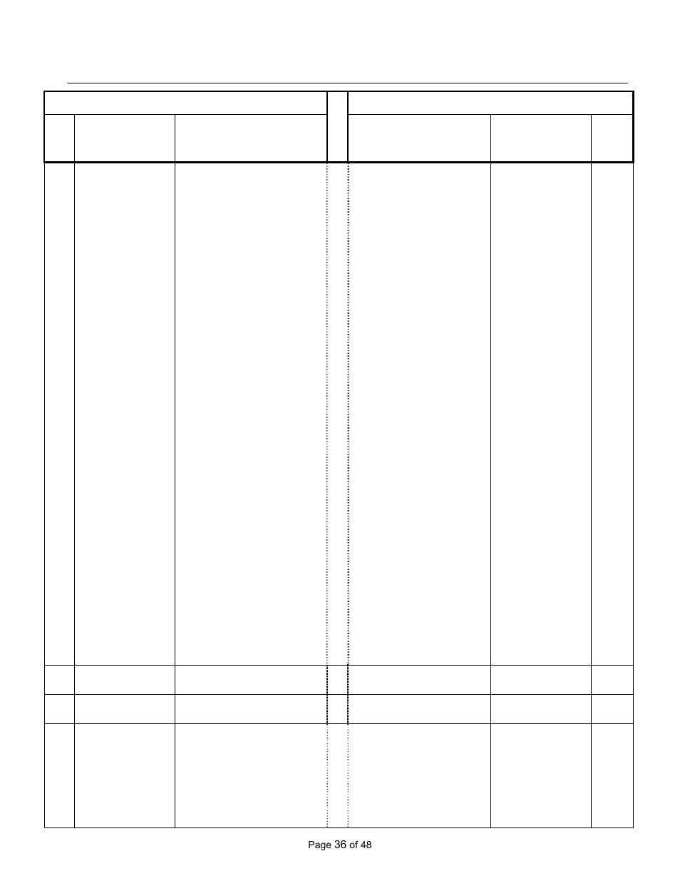 Appendix 3- parameter cross reference, Parameter name | Yaskawa GPD506/P5 to P7 User Manual | Page 36 / 48