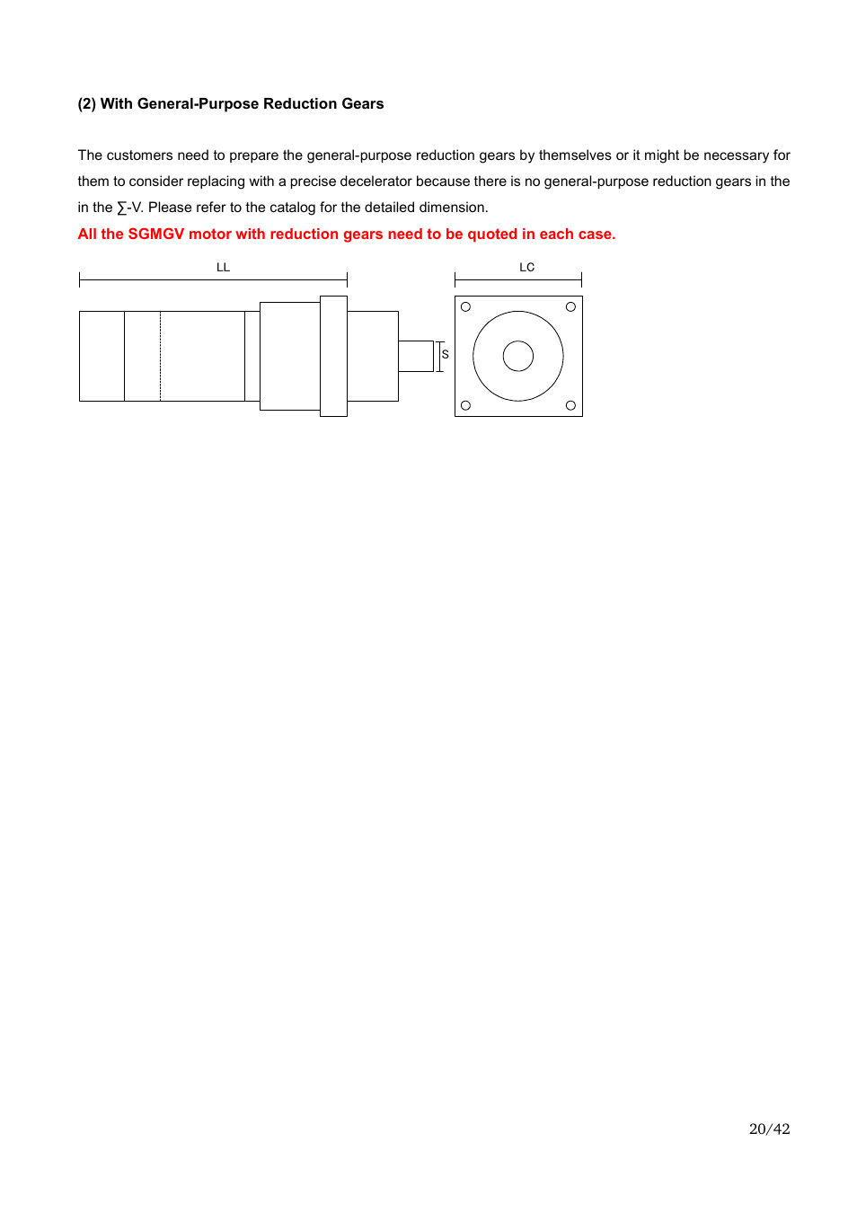 Yaskawa Sigma-II Large Capacity User Manual | Page 20 / 42