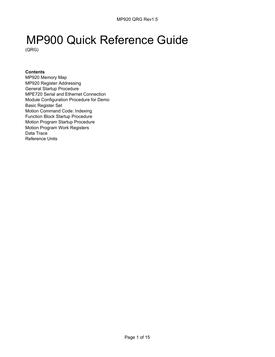 Yaskawa MP900 User Manual | 13 pages