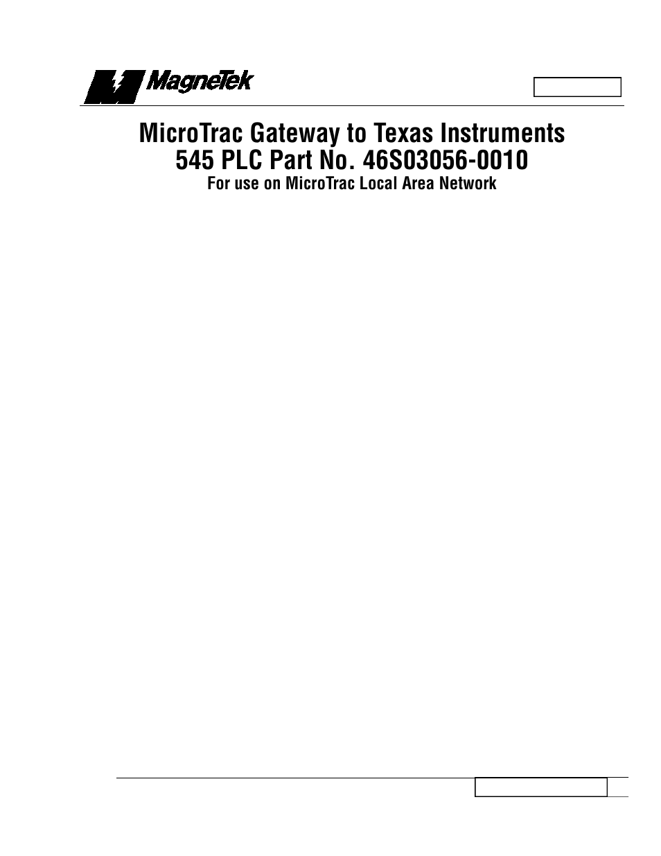 Yaskawa 545 PLC User Manual | 17 pages