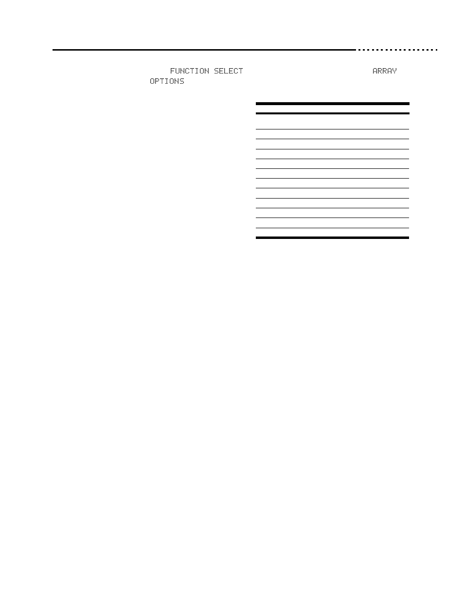Array options, Table 2: array options, On/off line | Scsi id | Ciprico 6500 User Manual | Page 41 / 92
