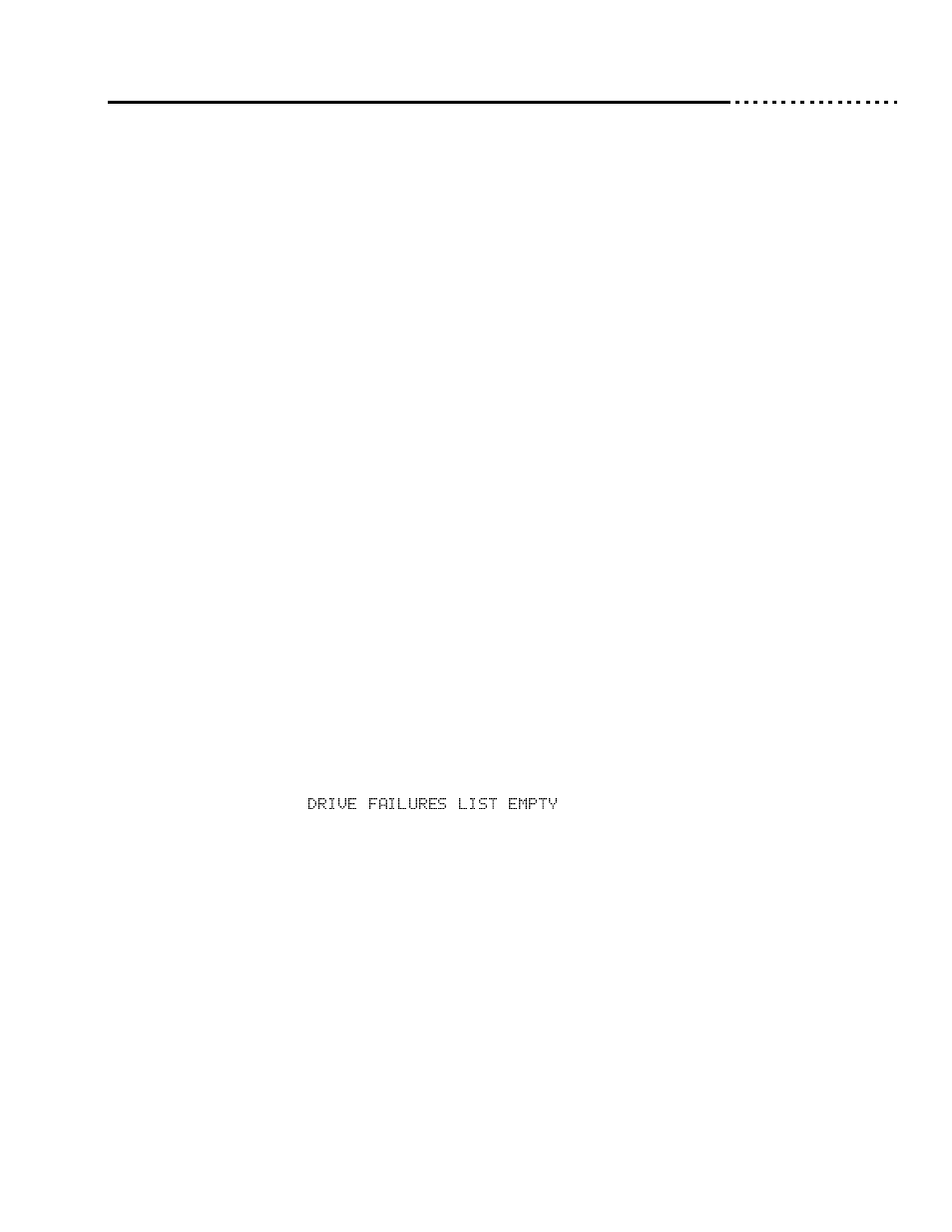 Drive failures, Entry k / sense key: yyh, Entry k / asc: yyh | Entry k / asq: yyh, Entry k / lba 12345678h, Entry j / drive n | Ciprico 6500 User Manual | Page 53 / 92