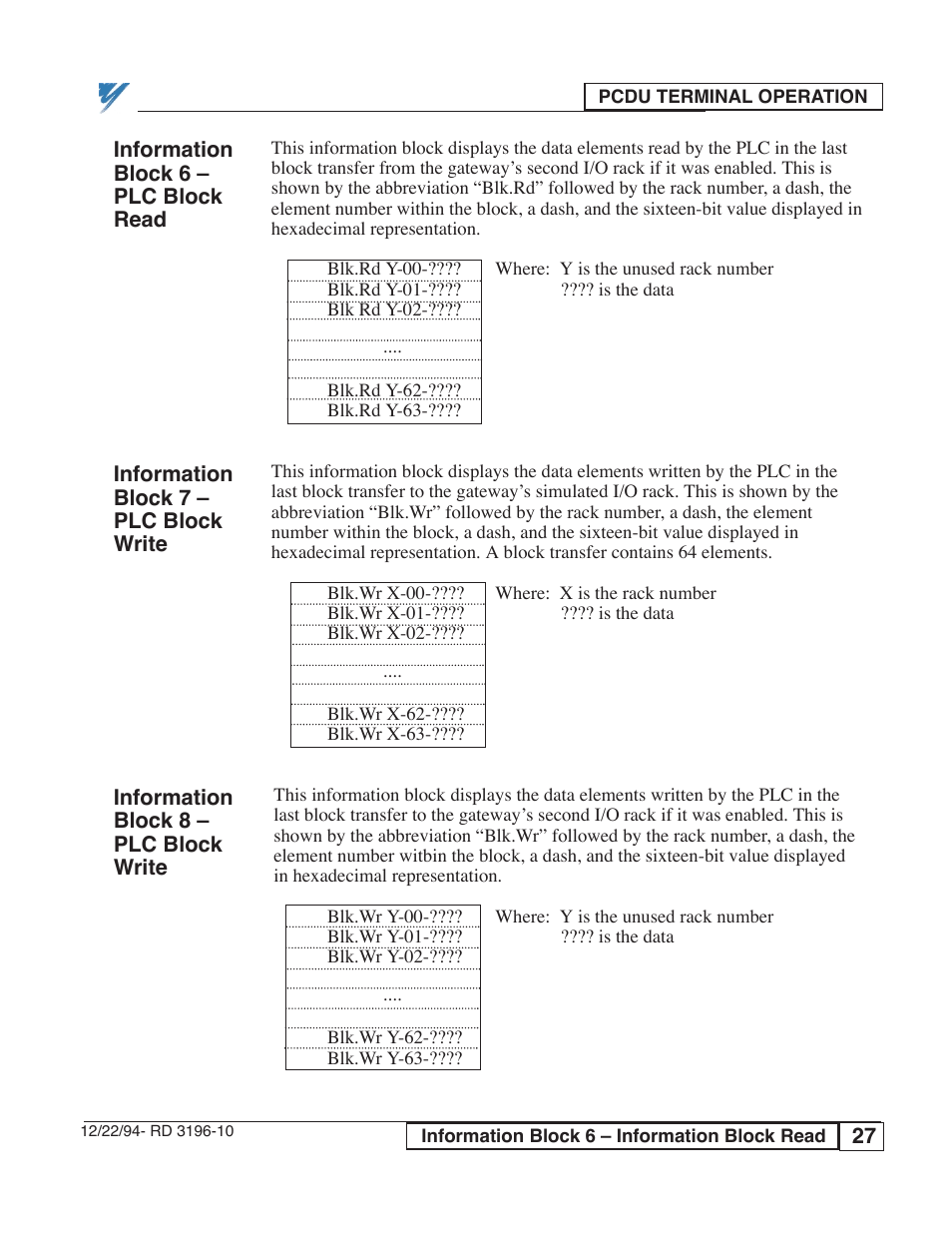 Yaskawa PLC-5 User Manual | Page 30 / 33