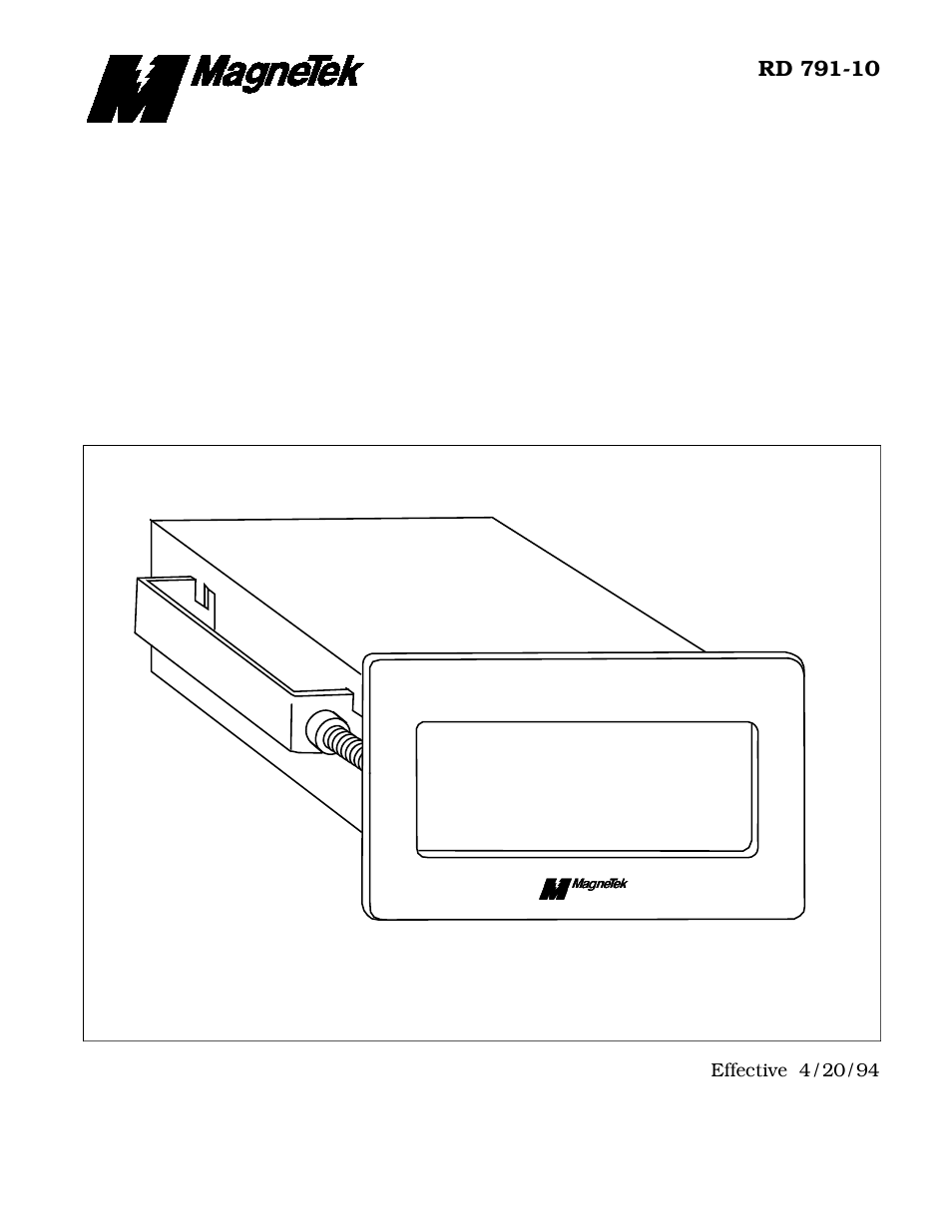 Yaskawa Remote Display Unit RDU for use with MicroTrac DSD LAN User Manual | 6 pages