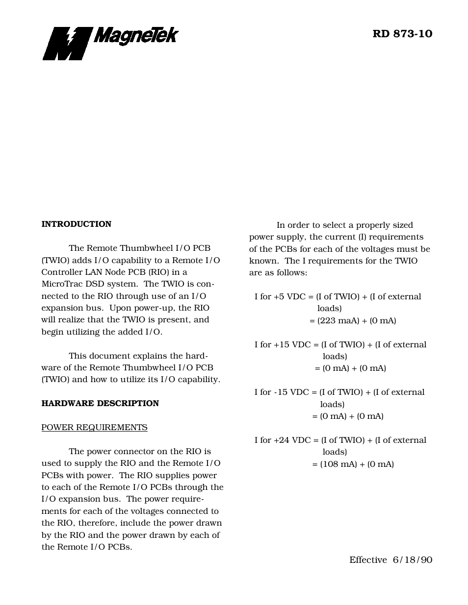 Yaskawa Remote Thumbwheel I/O PCB for use with Microtrac DSD LAN User Manual | 3 pages