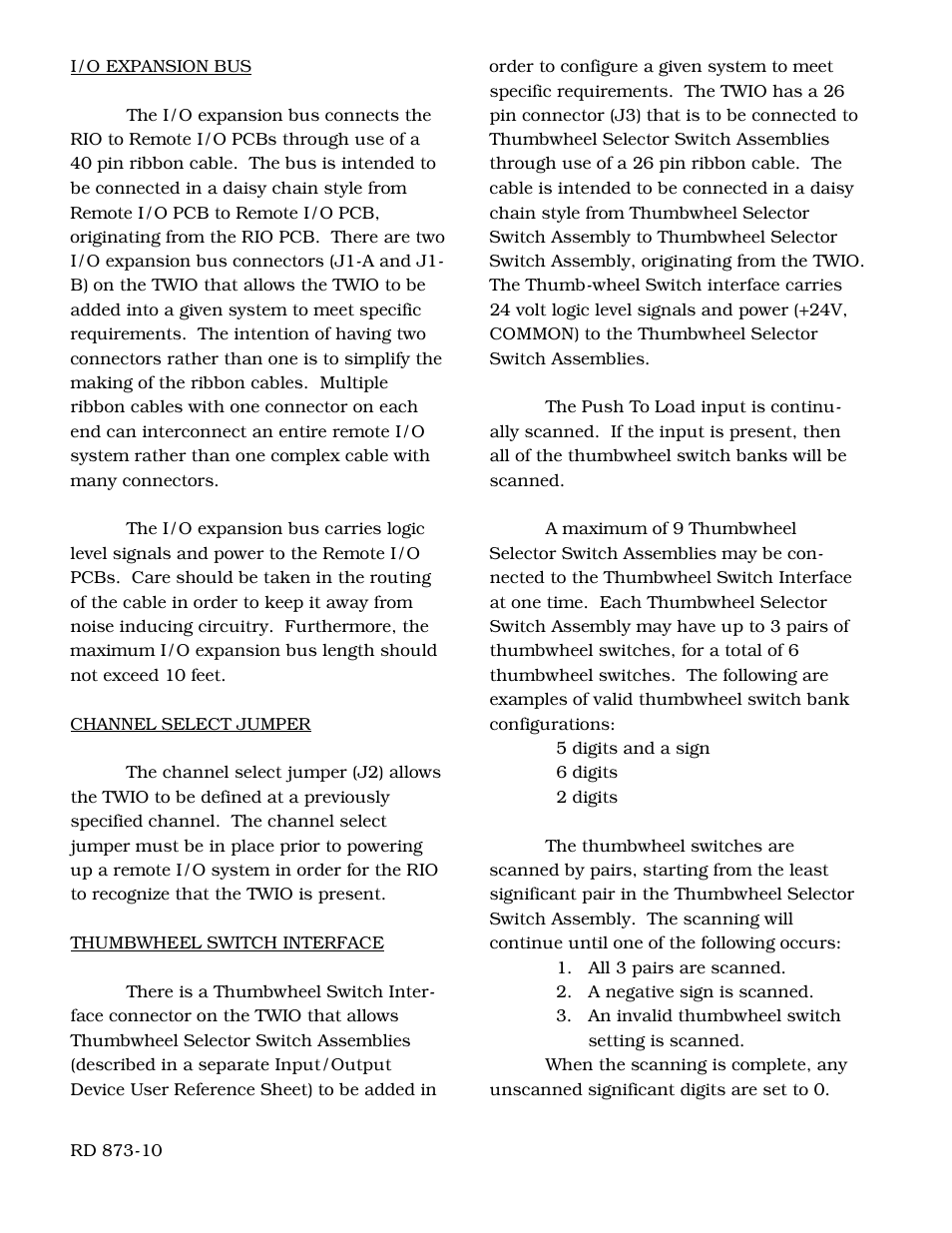 Yaskawa Remote Thumbwheel I/O PCB for use with Microtrac DSD LAN User Manual | Page 2 / 3