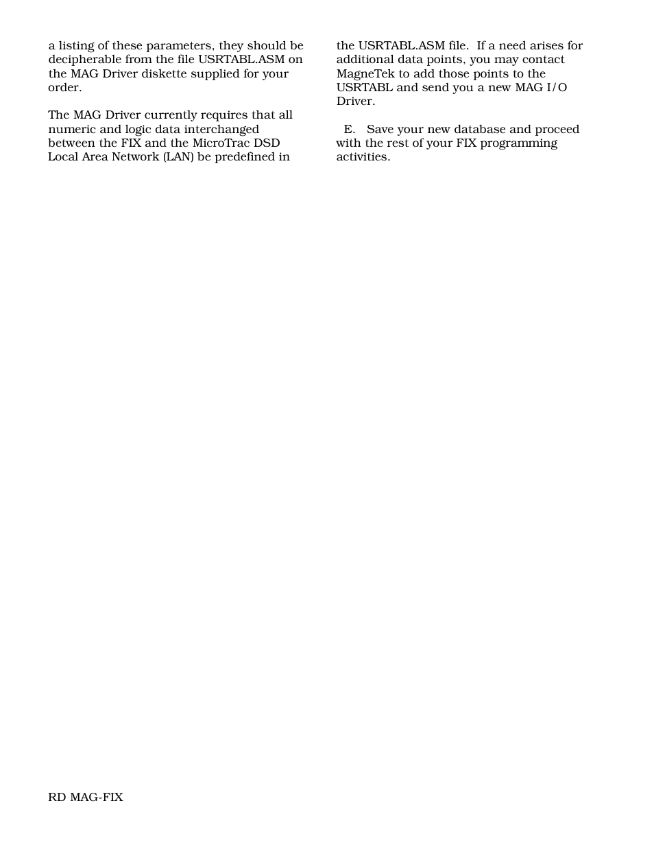 Yaskawa I/O Driver for Intellution's Fix for use with MicroTrac DSD LAN User Manual | Page 4 / 4