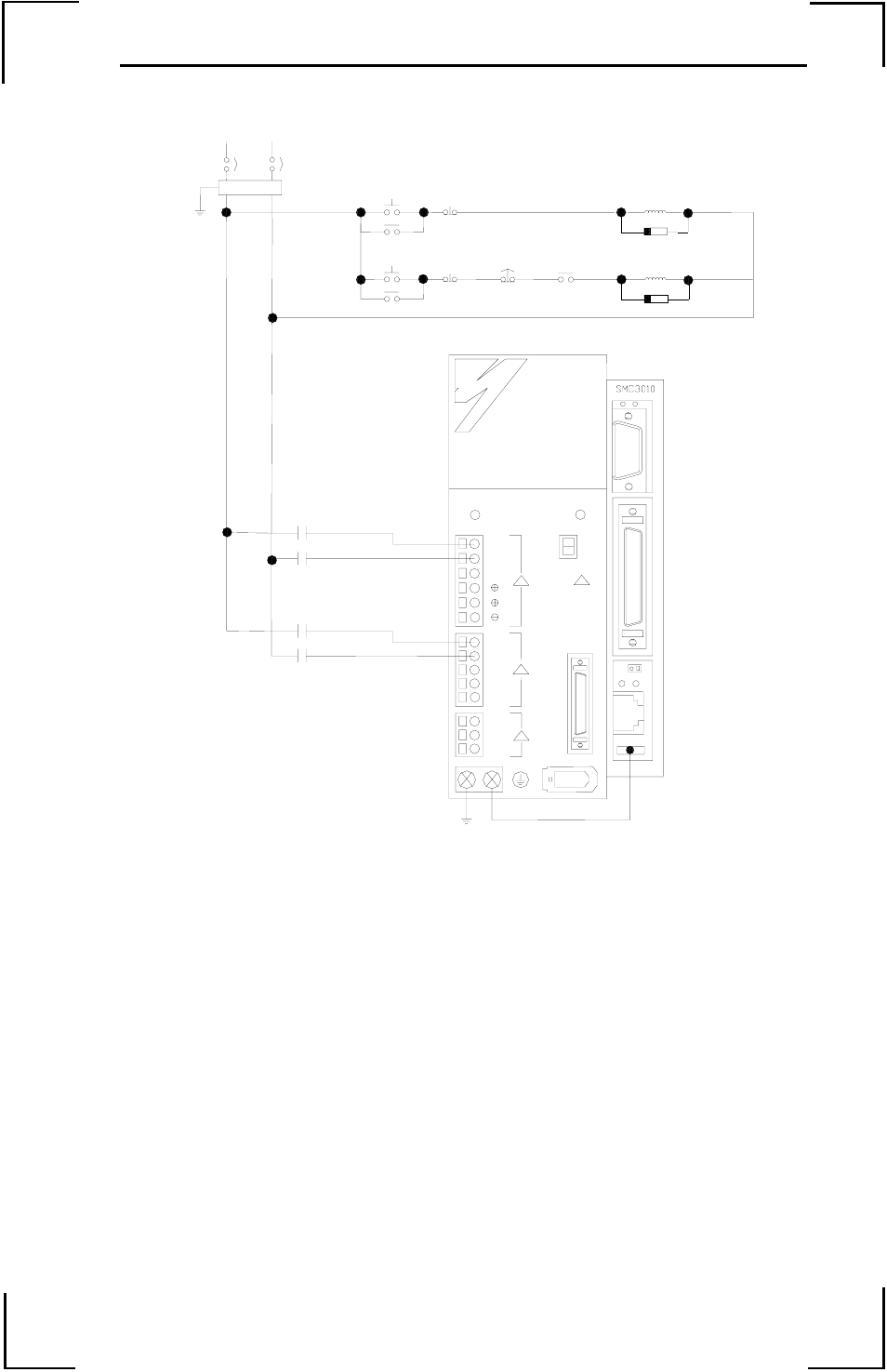 Power/connections wiring - single phase | Yaskawa SMCGUI-THK1 User Manual | Page 27 / 36