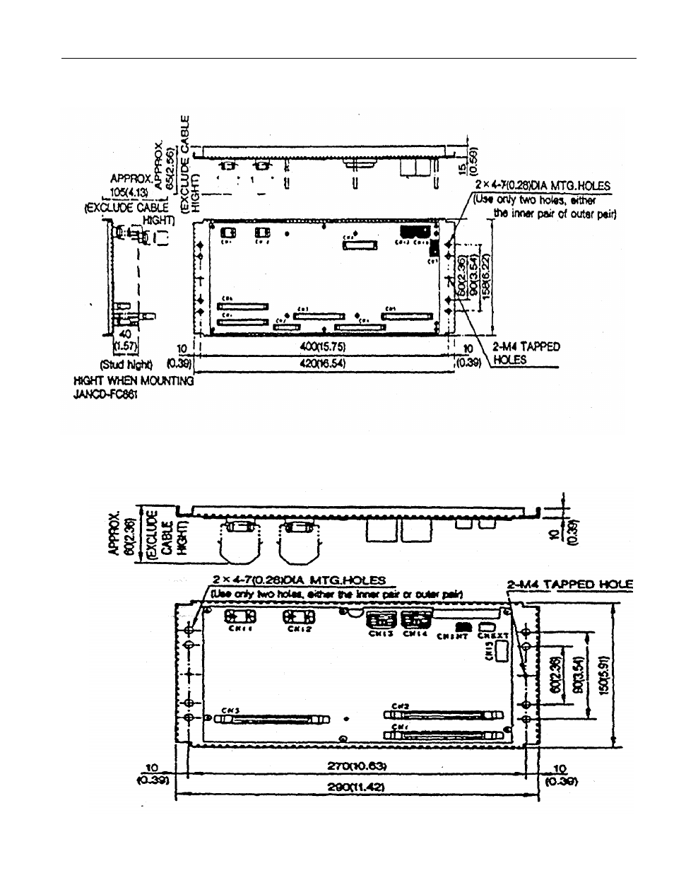4 appendix 1.4 i/o module, 1 jancd- fc810/fc815/fc860 model, 2 jznc-iau59 (jancd- fc861) model | Yaskawa YASNAC PC NC Connecting Manual User Manual | Page 155 / 193
