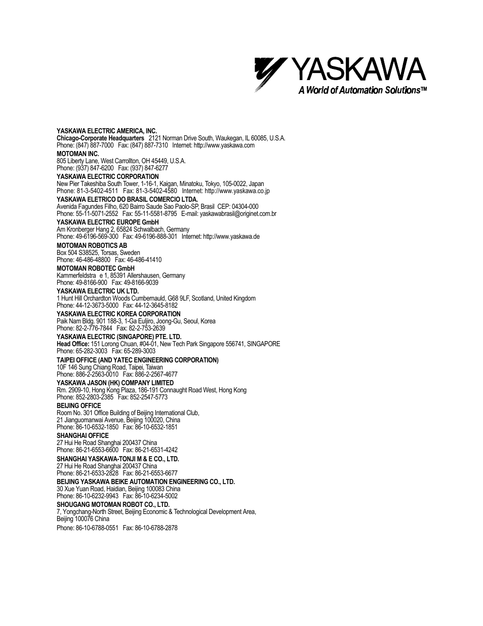 Yaskawa YASNAC PC NC Connecting Manual User Manual | Page 193 / 193