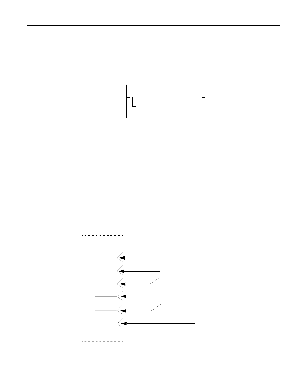 1 connection between devices, 1 connection to the pcnc unit, Figure 8.1.1.1 connection between devices | 2 detailed connection of direct-in/out | Yaskawa YASNAC PC NC Connecting Manual User Manual | Page 76 / 193