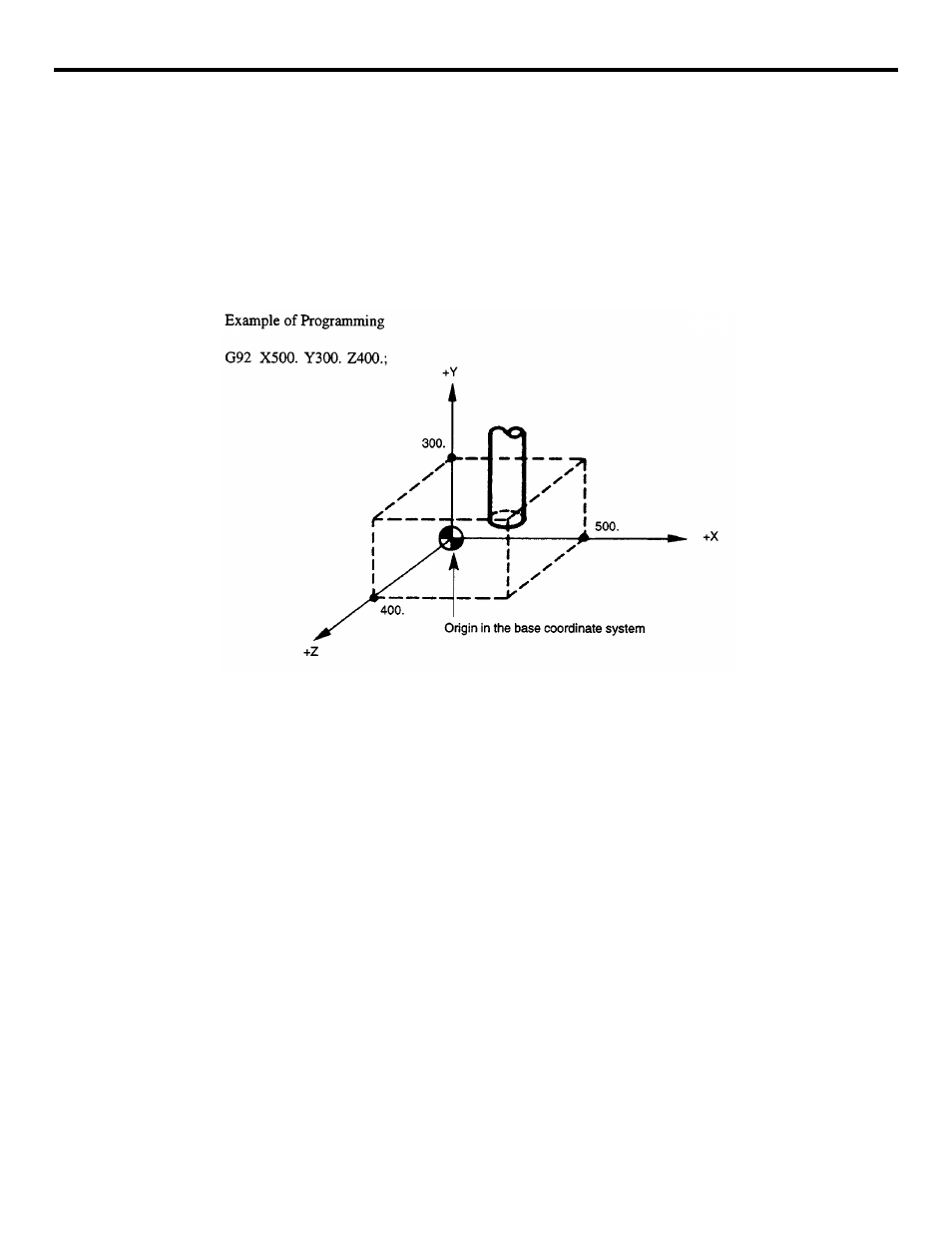 Figure 3.1.2.1: setting the base coordinate system | Yaskawa YASNAC PC NC Programming Manual User Manual | Page 54 / 318
