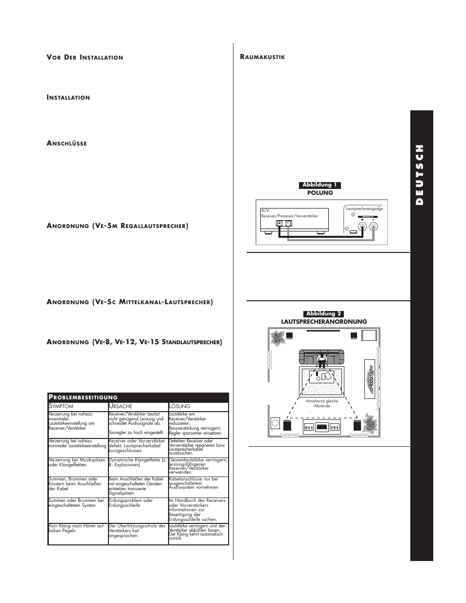 Deutsch | Cerwin-Vega V-MAX 15 User Manual | Page 11 / 18