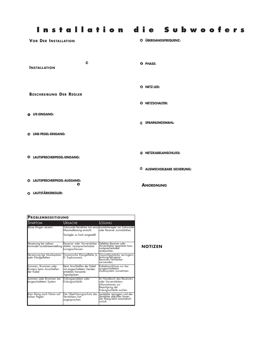 Cerwin-Vega V-MAX 15 User Manual | Page 12 / 18