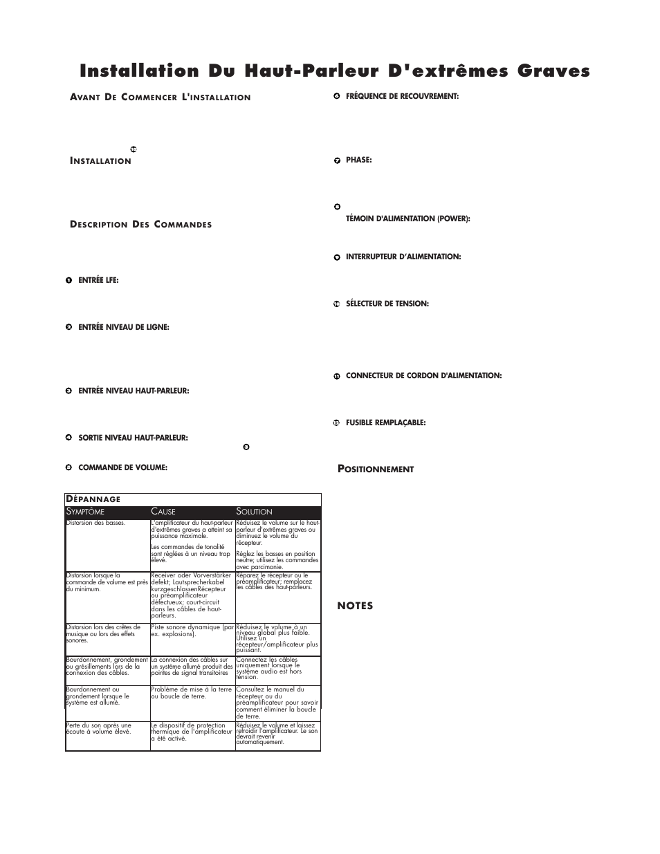 Installation du haut-parleur d'extrêmes graves | Cerwin-Vega V-MAX 15 User Manual | Page 16 / 18