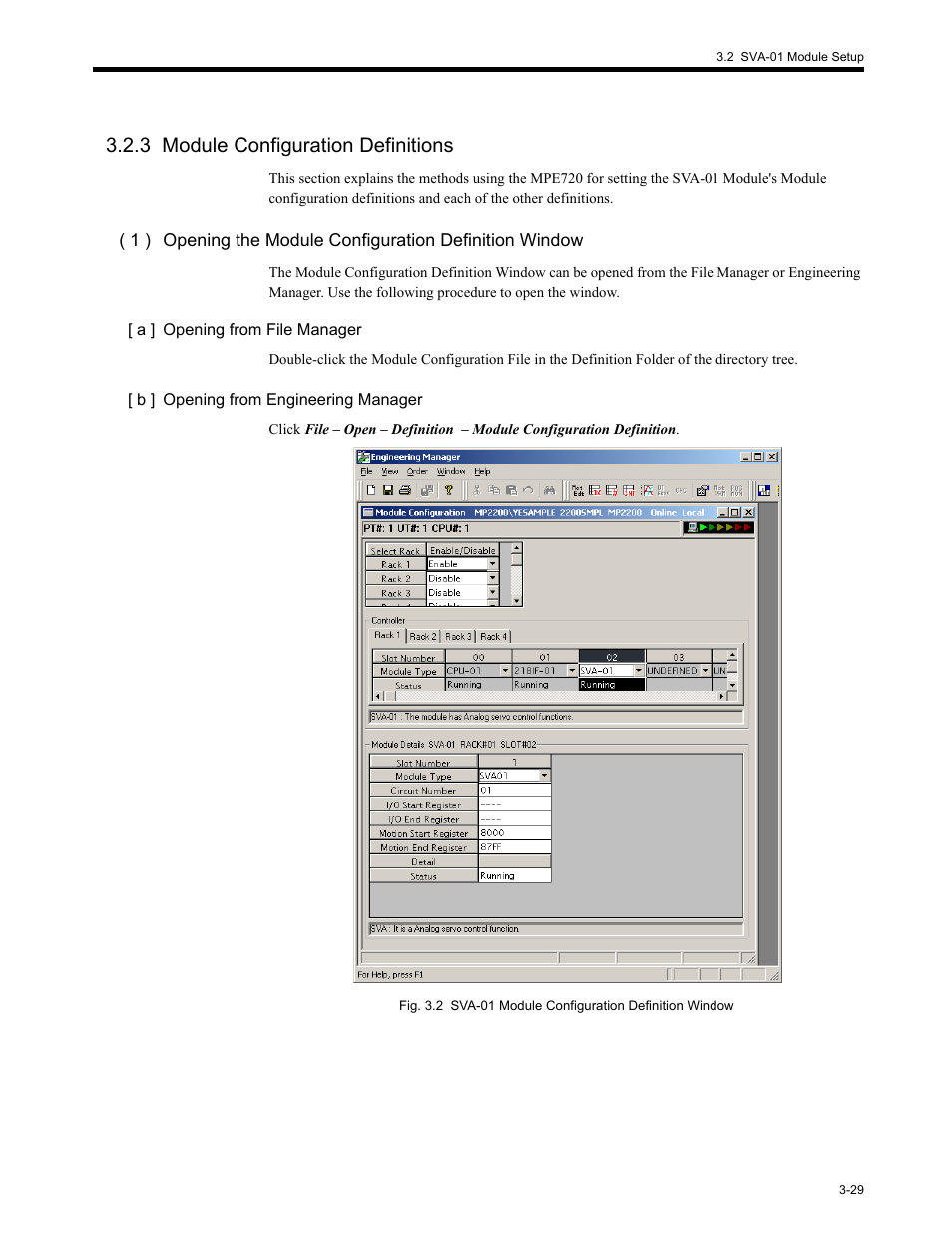 3 module configuration definitions, 3 modul, 3 module configuration definitions -29 | Yaskawa MP2200 Machine Controller User Manual | Page 101 / 529