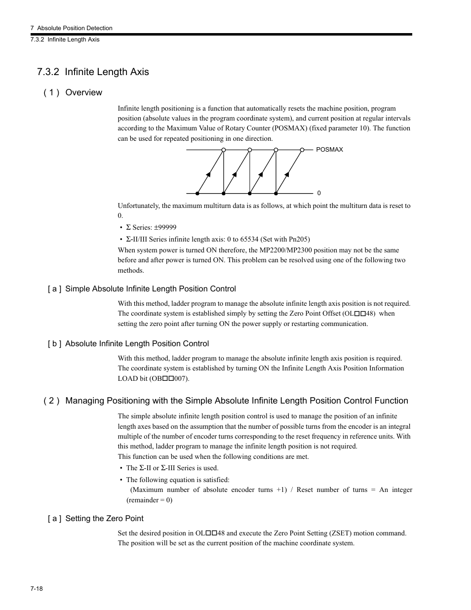 2 infinite length axis, 2 infinite, 2 infinite length axis -18 | Yaskawa MP2200 Machine Controller User Manual | Page 402 / 529
