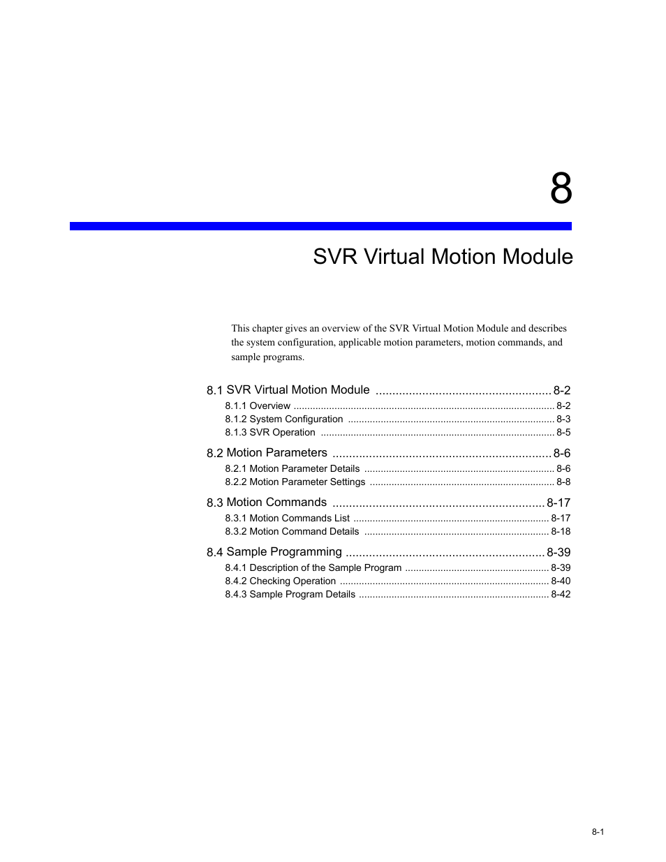 Svr virtual motion module | Yaskawa MP2200 Machine Controller User Manual | Page 417 / 529