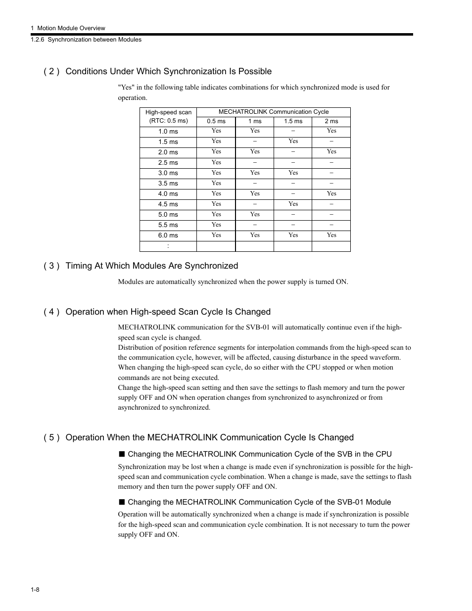 3 ) timing at which modules are synchronized | Yaskawa MP2200 Machine Controller User Manual | Page 42 / 529