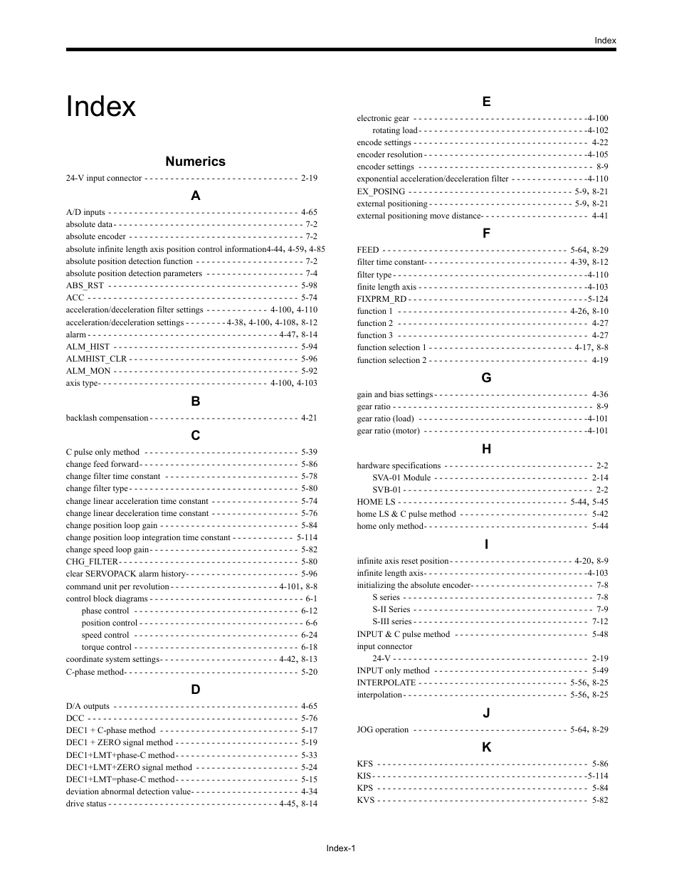 Index, Numerics | Yaskawa MP2200 Machine Controller User Manual | Page 523 / 529