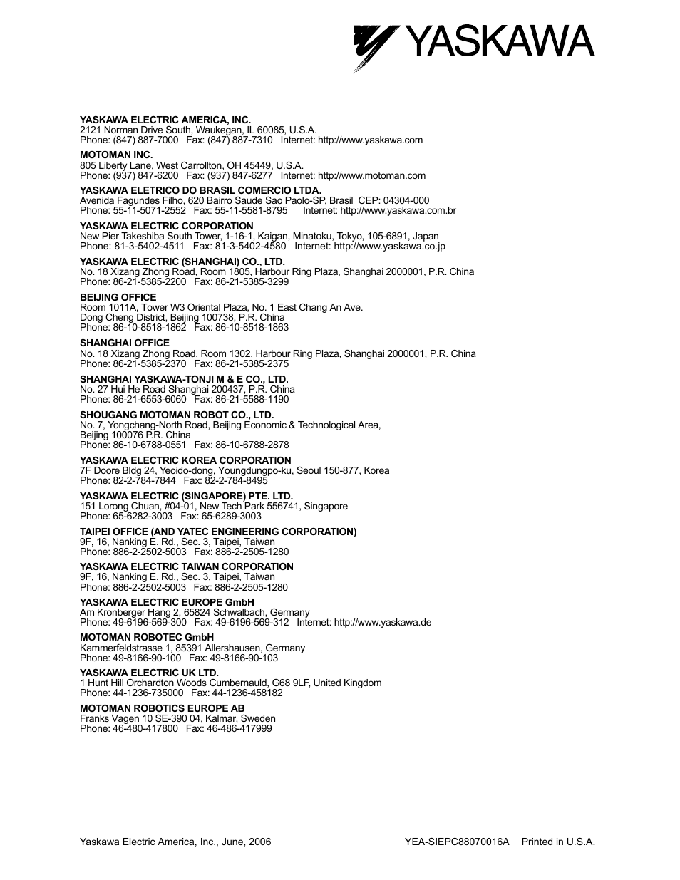 Yaskawa MP2200 Machine Controller User Manual | Page 529 / 529