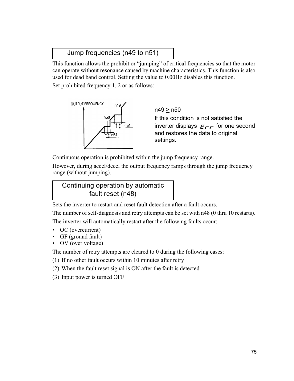 Yaskawa VS mini J7 Series User Manual | Page 75 / 118