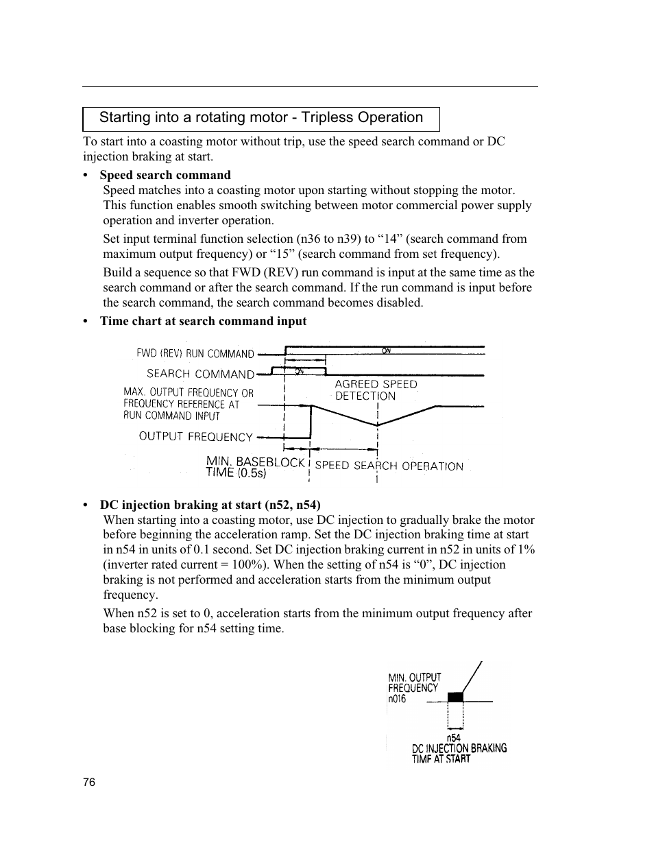Yaskawa VS mini J7 Series User Manual | Page 76 / 118