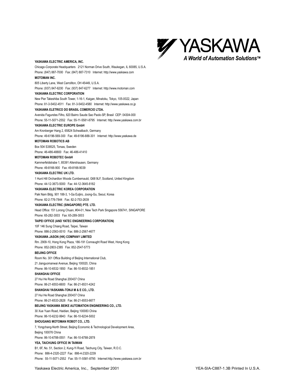 Yaskawa MotionSuite Series Machine Controller Programming Manual User Manual | Page 187 / 187