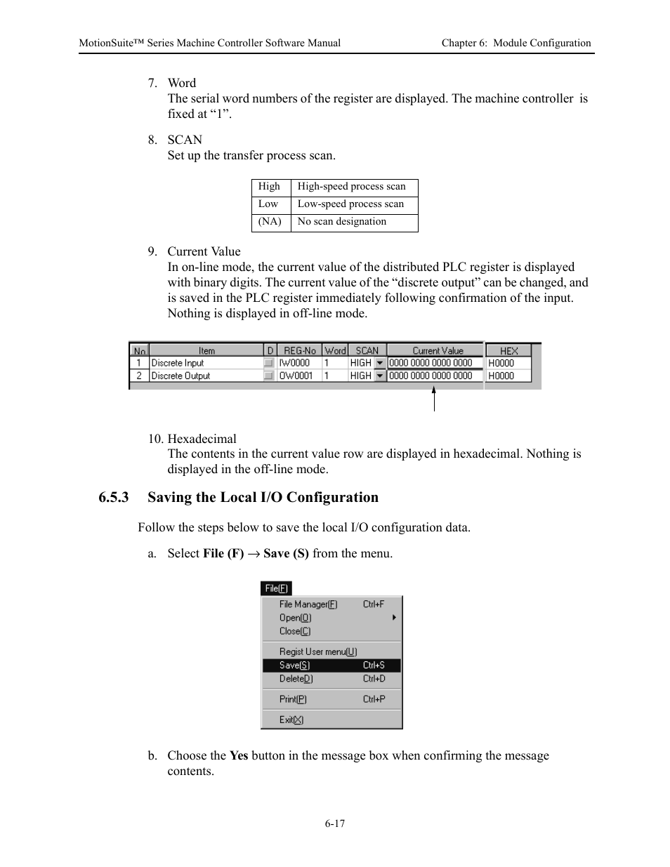 3 saving the local i/o configuration | Yaskawa MotionSuite Series Machine Controller Software Manual User Manual | Page 161 / 461
