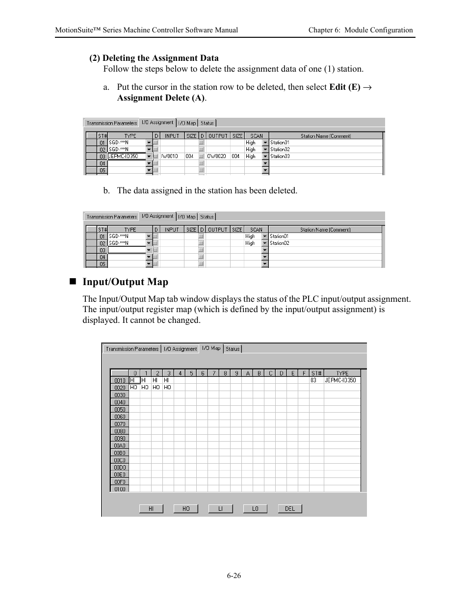 Input/output map | Yaskawa MotionSuite Series Machine Controller Software Manual User Manual | Page 170 / 461