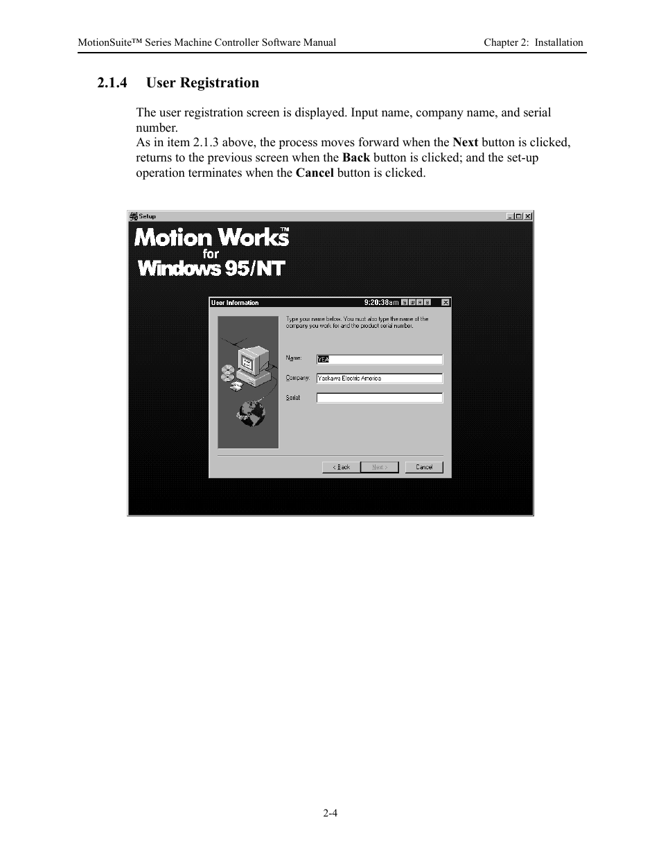 4 user registration | Yaskawa MotionSuite Series Machine Controller Software Manual User Manual | Page 23 / 461
