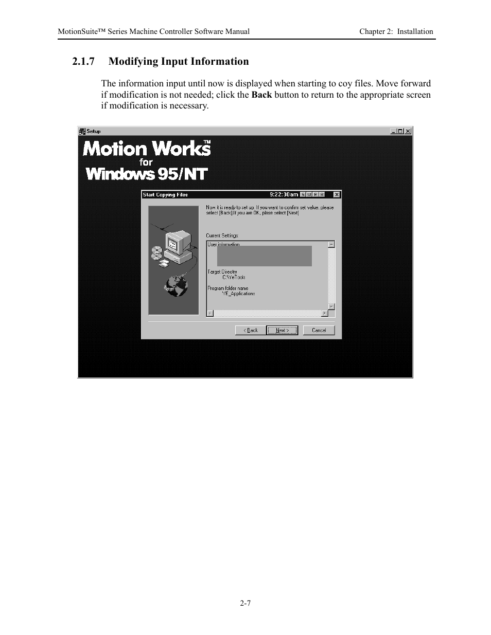 7 modifying input information | Yaskawa MotionSuite Series Machine Controller Software Manual User Manual | Page 26 / 461