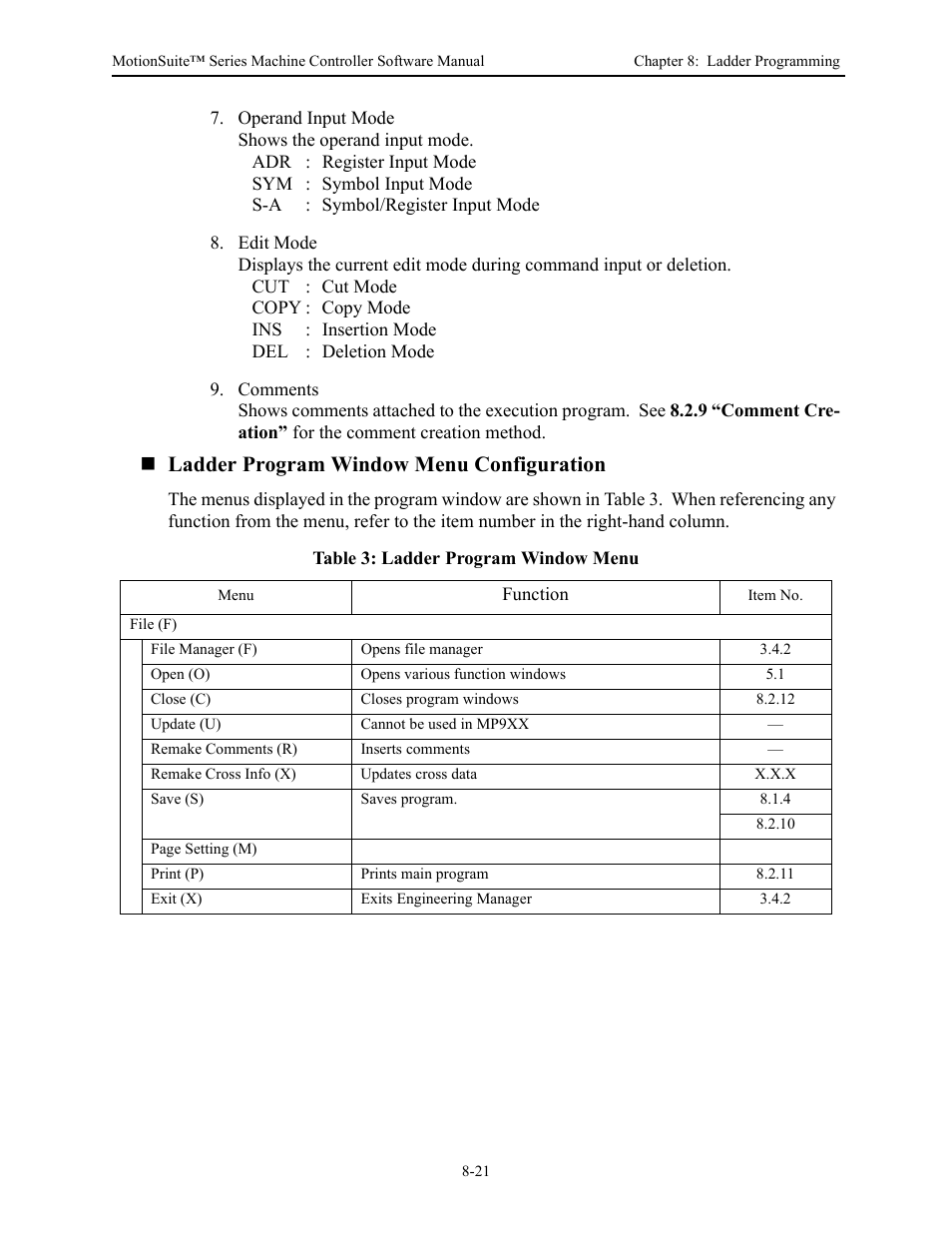 Ladder program window menu configuration | Yaskawa MotionSuite Series Machine Controller Software Manual User Manual | Page 269 / 461